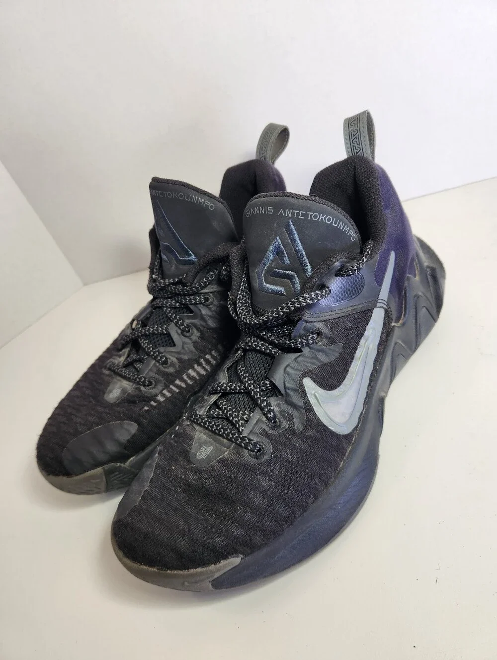 Nike Giannis Immortality Men's US 8 Low Top Basketball Sneakers Shoes Black Grey